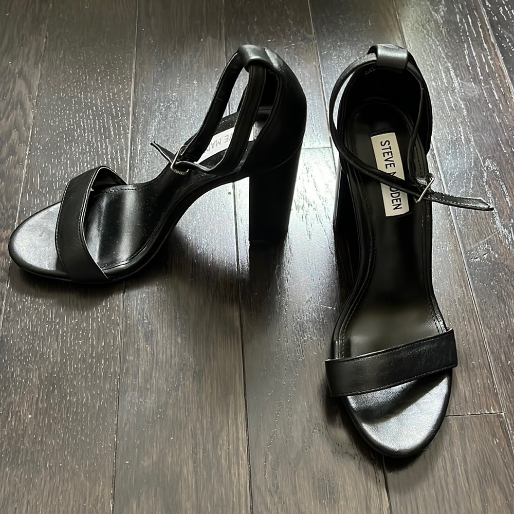 Black Chunky Heels